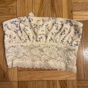 UO Floral Lace Tube Top